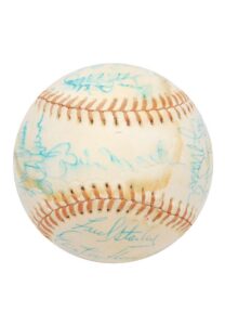 1976 AL Champion New York Yankees Team-Signed Baseball