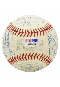 1976 American League & National League All-Star Teams Signed OAL Baseball