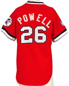 1976 Boog Powell Cleveland Indians Game-Used Red Alternate Jersey