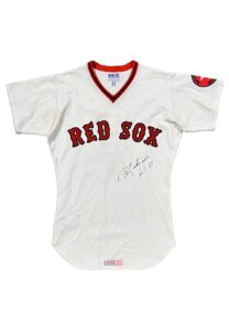 1976 Carl Yastrzemski Boston Red Sox Game-Used & Signed Home Jersey