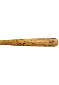 1976 Cincinnati Reds Team-Signed World Champs 20 Year Reunion Bat