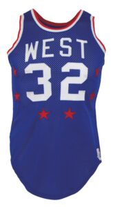 1976 “Downtown” Fred Brown Western Conference Game-Used & Autographed NBA All-Star Uniform