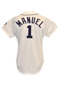 1976 Jerry Manuel Detroit Tigers Game-Used Home Jersey