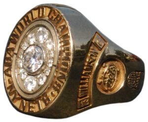 1976 John Williamson NY Nets ABA World Championship Ring