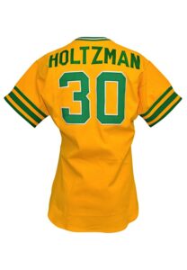 1976 Ken Holtzman Oakland Athletics Team-Issued Road Jersey