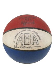 1976 Kentucky Colonels ABA Game-Used Basketball Signed by Dan Issel