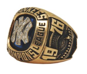 1976 Nick Priore NY Yankees American League Championship Ring