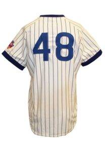 1976 Rick Reuschel Chicago Cubs Game-Used & Autographed Home Jersey