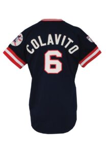 1976 Rocky Colavito Cleveland Indians Coaches Worn Home Jersey