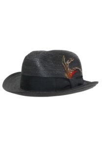 1976 “Rocky” Screen-Worn Black Straw Fedora