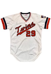 1976 Rod Carew Minnesota Twins Game-Used & Signed Home Jersey