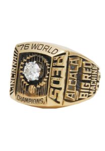 1976 Santo Alcala Cincinnati Reds World Championship Players Ring