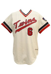 1976 Tony Oliva Minnesota Twins Game-Used Home Jersey