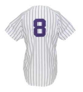 1976 Yogi Berra New York Yankees Coaches Worn Home Jersey