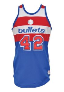 1977-78 Greg Ballard Rookie Washington Bullets Game-Used Road Uniform