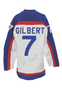 1977-78 Rod Gilbert NY Rangers Game-Used & Autographed Road Jersey