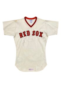 1977 Carl Yastrzemski Boston Red Sox Game-Used & Signed Home Jersey