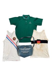 1977 Conn Findlay Americas Cup ‘Courageous’ Sailing-Worn Polo, Two Olympic Rowing-Worn Jerseys