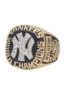 1977 Hoyt Wilhelm New York Yankees World Championship Coaches Ring