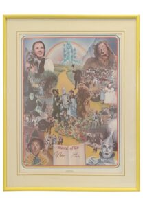 1977 Jack Haley and Ray Bolger Signed “Wizard of Oz” Framed Poster