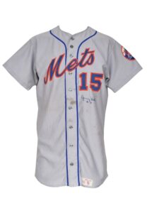 1977 Jerry Grote NY Mets Game-Used & Autographed Road Jersey