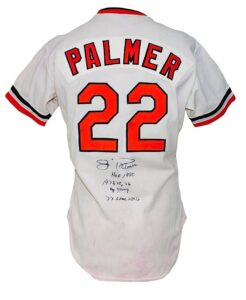 1977 Jim Palmer Baltimore Orioles Game-Used & Autographed Home Jersey