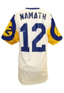 1977 Joe Namath Los Angeles Rams Game-Used Road Jersey