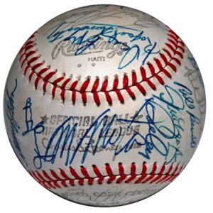 1977 LA Dodgers Team Autographed Baseball From The Collection Of Jerry Grote