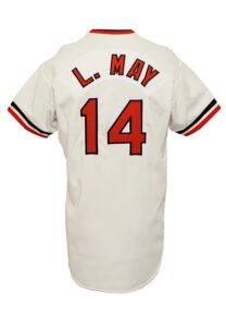 1977 Lee May Baltimore Orioles Game-Used Home Jersey