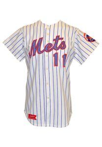 1977 Lenny Randle New York Mets Game-Used & Autographed Pinstripe Home Jersey