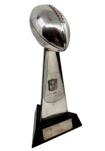 1977 Mike Siani Oakland Raiders Super Bowl XI Lombardi Trophy