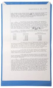 1977 Peter Maravich New Orleans Jazz Contract