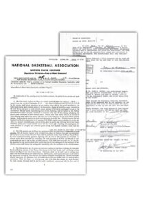 1977 “Pistol” Pete Maravich New Orleans Jazz NBA Uniform Player Contract