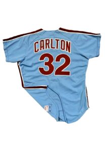 1977 Steve Carlton Philadelphia Phillies Game-Used Road Jersey