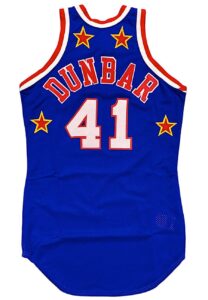 1977 “Sweet” Lou Dunbar Harlem Globetrotters Rookie Game-Used Jersey