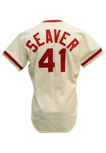 1977 Tom Seaver Cincinnati Reds Game-Used Home Jersey