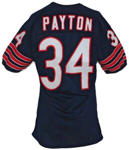 1977 Walter Payton Chicago Bears Game-Used & Autographed Jersey Attributed to 11/20/77 Record Breaking 275 Yard Game