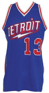 1978-1979 Leon Douglas Detroit Pistons Game-Used Road Jersey with M.L. Carr Game-Used Road Shorts