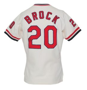 1978-1979 Lou Brock St. Louis Cardinals Game-Used & Autographed Home Jersey