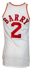 1978-1979 Rick Barry Houston Rockets Game-Used & Autographed Home Jersey