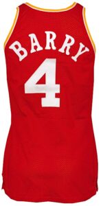 1978-1979 Rick Barry Houston Rockets Game-Used Road Jersey