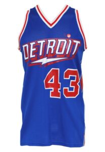 1978-78 Earl Tatum / 1980-81 Tony Fuller Detroit Pistons Game-Used Road Jersey