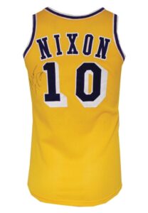 1978-79 Norm Nixon Los Angeles Lakers Game-Used & Autographed Home Jersey