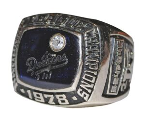 1978 Bill North Los Angeles Dodgers National League Championship Ring