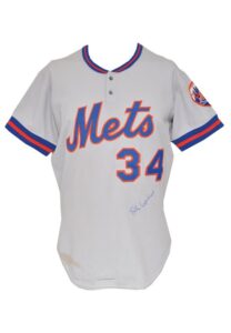 1978 Bob Apodaca New York Mets Game-Issued & Autographed Road Jersey