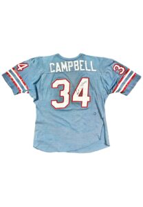 1978 Earl Campbell Houston Oilers Rookie Game-Used & Autographed Tearaway Jersey