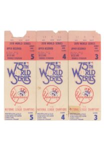 1978 NY Yankees World Series Tickets