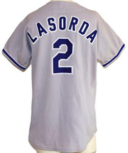 1978 Tommy Lasorda LA Dodgers Managers Worn Road Jersey