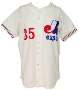 1978 Woodie Fryman Montreal Expos Game-Used Home Jersey