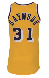 1979-1980 Spencer Haywood Los Angeles Lakers Game-Used Home Uniform (2) (Championship Season)